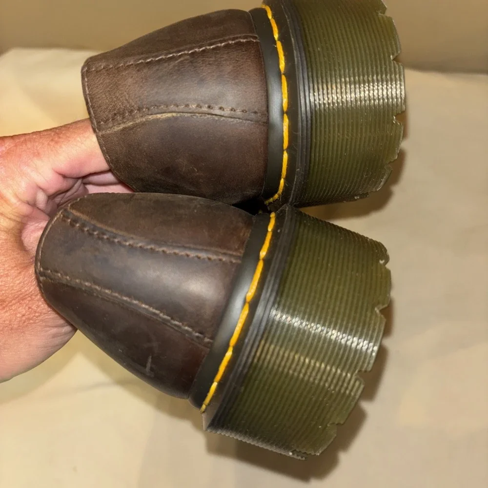 New Dr. Martens 1461 Crazy Horse Women 10 Men 9 Leather Oxford Shoes Brown $160